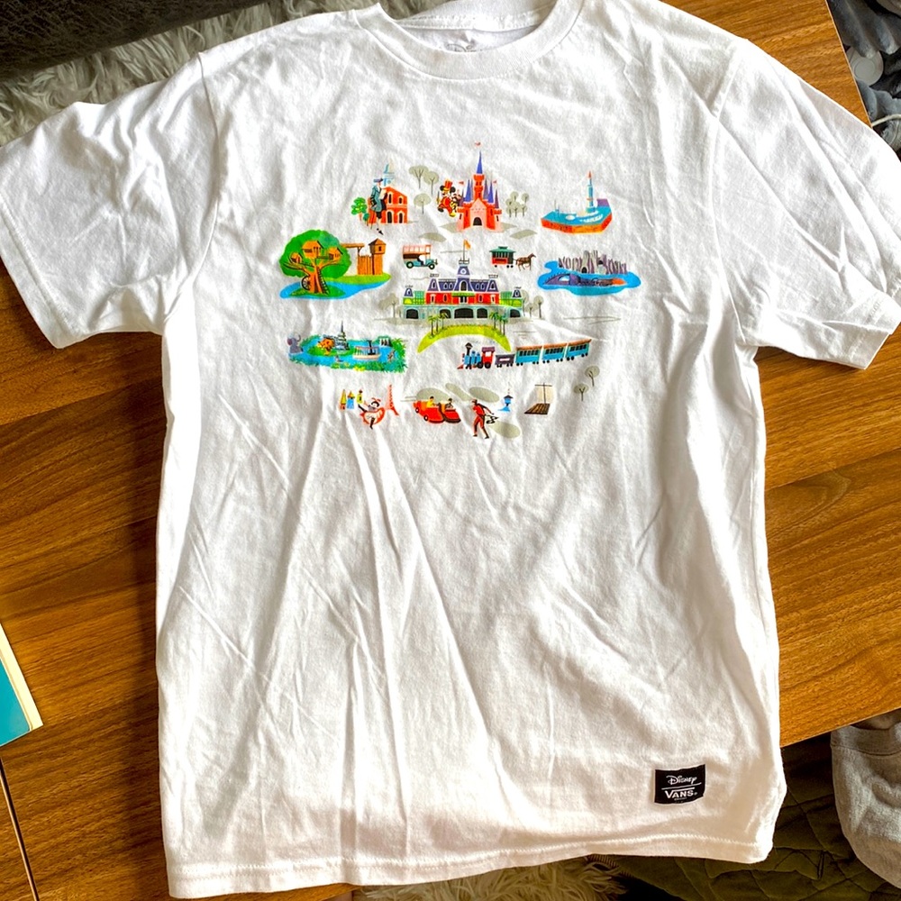 White vans Disney tshirt